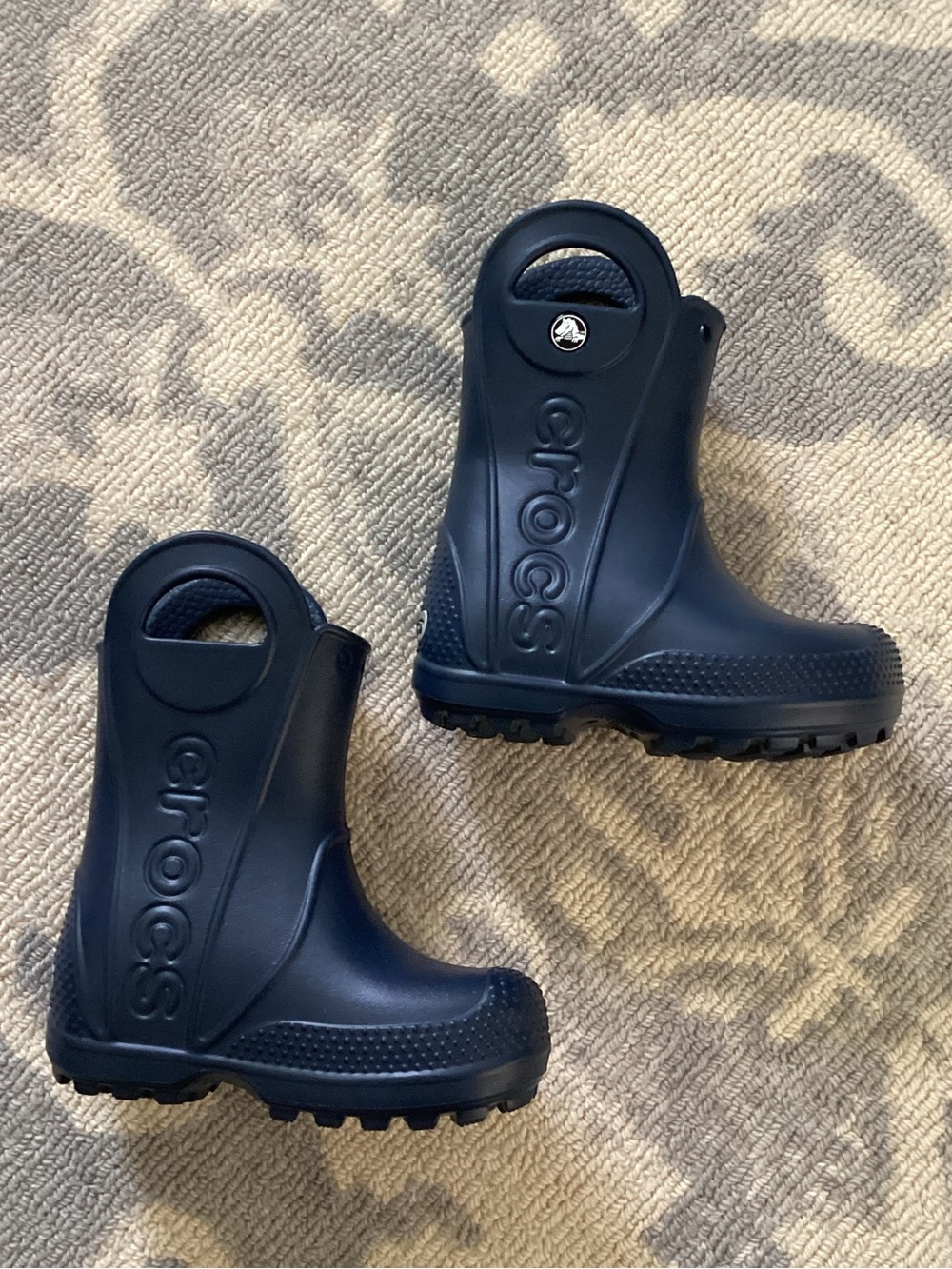 Crocs Handle It Rain Boots Navy Toddler Size C6 Waterproof